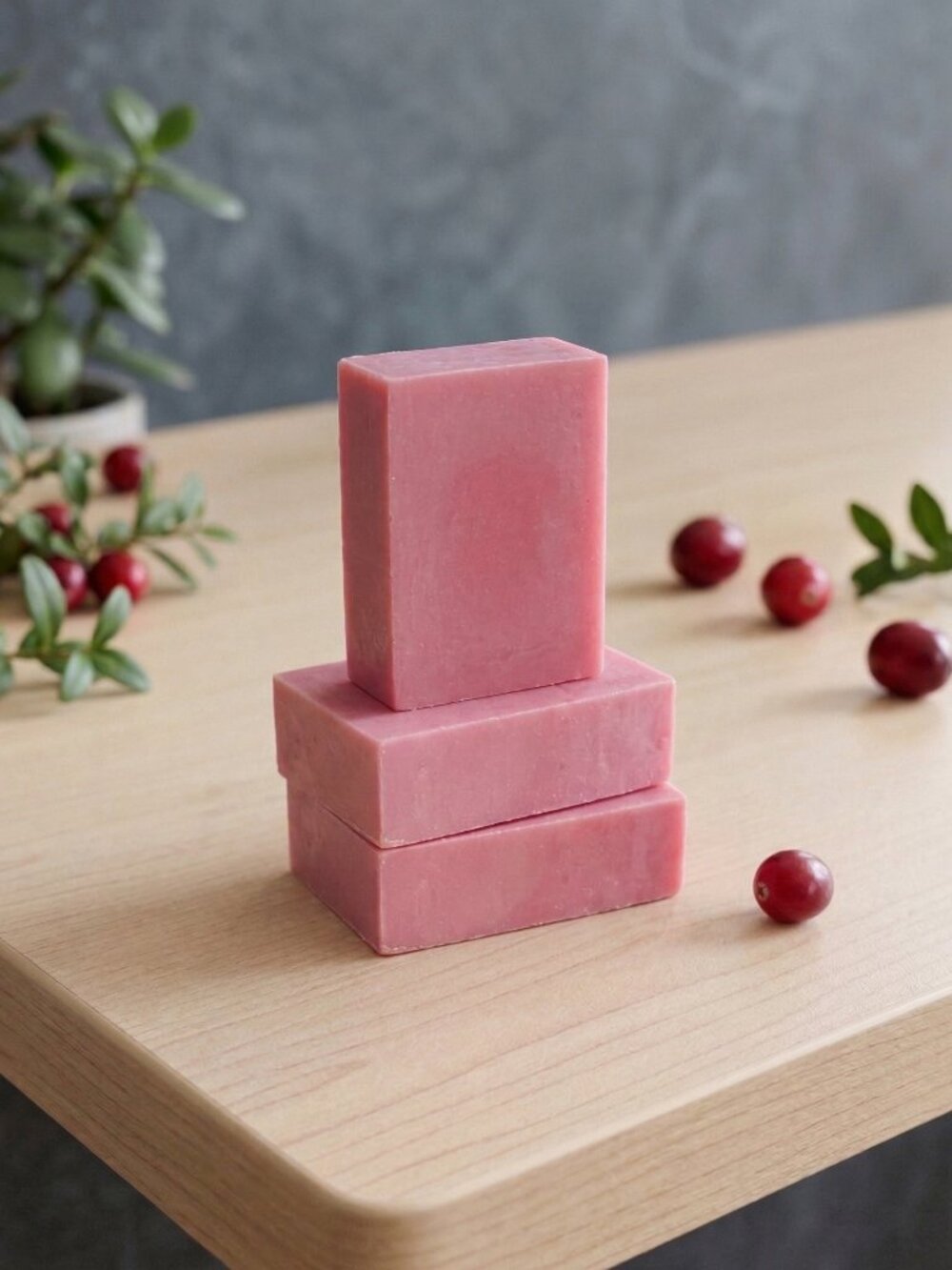Bog Cranberry Heritage Block Hand Poured Goat Milk Soap Bar